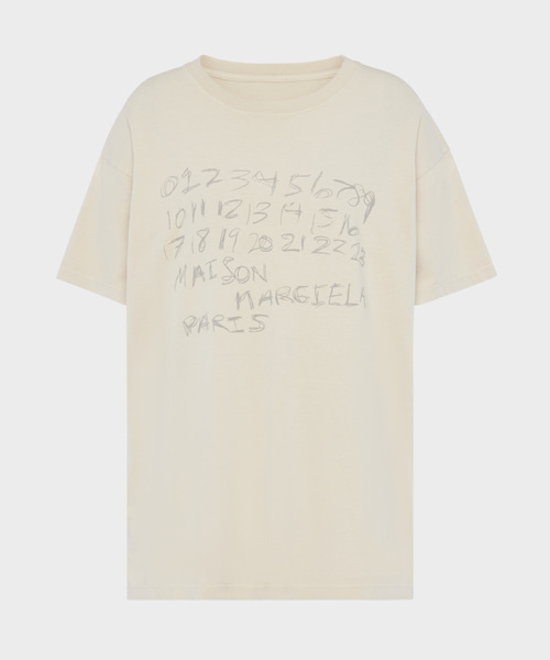 메종마르지엘라 NUMERIC 코튼 티셔츠