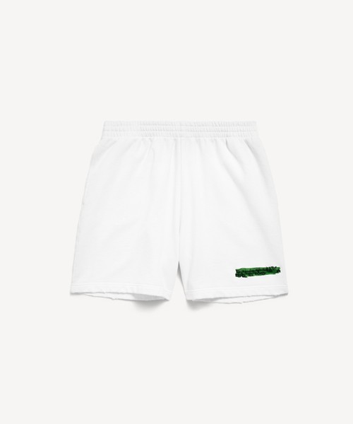 발렌시아가 메시 스프레이 루즈 핏 쇼츠 02787